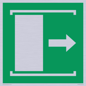 E033 safe condition door slides right to open